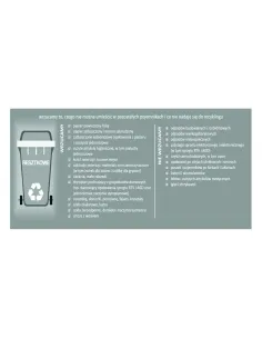 Naklejki Segregacja Śmieci Kosz Eko z Nadrukiem Reklamowy