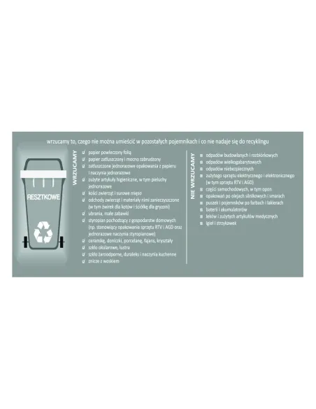 Naklejki Segregacja Śmieci Kosz Eko z Nadrukiem Reklamowy