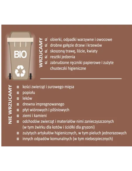 Naklejki z Nadrukiem Segregacja Śmieci Kosz Eko z Projektem