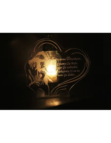 Podstawka pod Znicz Statuetka Grób + Grawer XXL Dowolną
