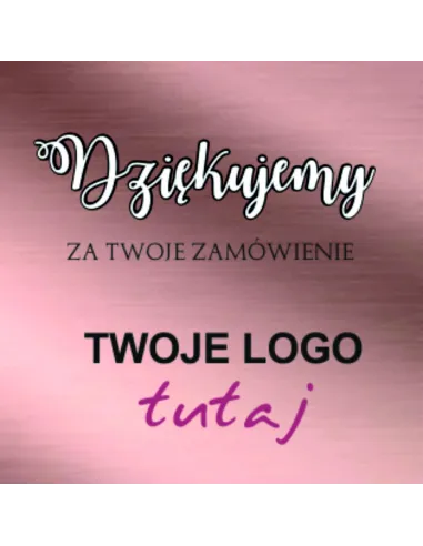 Naklejki z Nadrukiem z logo 500 szt Dziękujemy Zamówienie