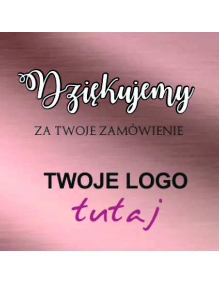 Naklejki z Nadrukiem z logo 500 szt Dziękujemy Zamówienie