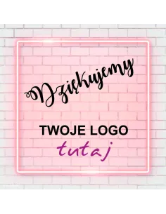 Naklejki z Nadrukiem z logo 50 szt Dziękujemy Zamówienie