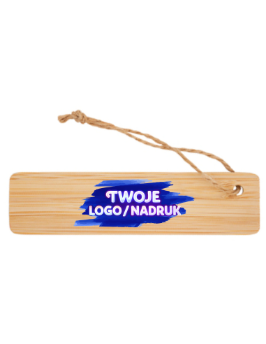 Zakładka do książki bambusowa 200 szt Reklamowe gadżety z nadrukiem personalizacja