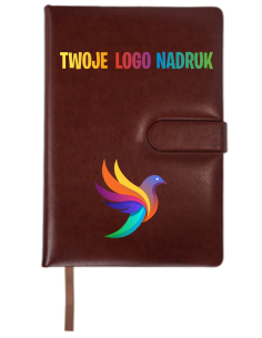Notes w twardej oprawie 50 szt Reklamowe gadżety firmowe z nadrukiem UV