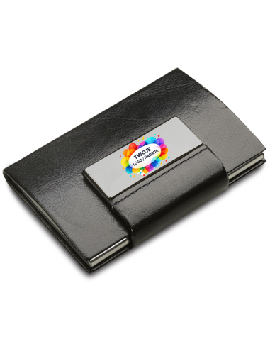 Etui na wizytówki wizytownik 100 szt Gadżety firmowe z logo nadrukiem UV
