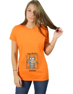 Koszulka z Nadrukiem – Napis Wychodzę Latem Dziecko