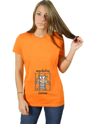 Koszulka z Nadrukiem – Napis Wychodzę Latem Dziecko