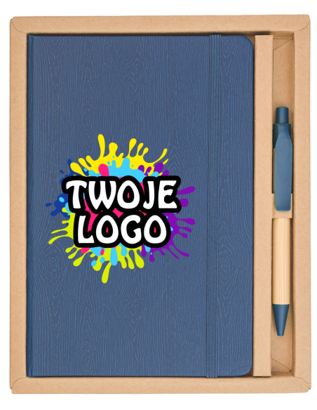 Zestaw notes z długopisem 200 szt Reklamowe gadżety z nadrukiem personalizacja