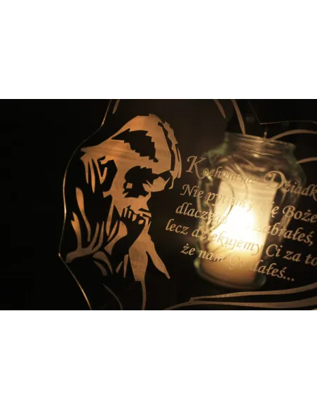 Podstawka pod Znicz Statuetka Grób + Grawer XXL Dowolną