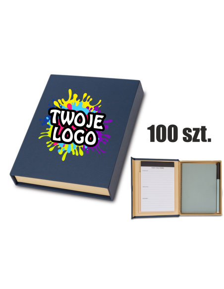 Notes i planner 100 szt Gadżety firmowe z logo nadrukiem UV