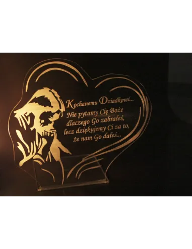 Podstawka pod Znicz Statuetka Grób + Grawer XXL Dowolną