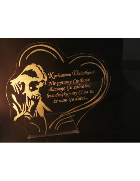 Podstawka pod Znicz Statuetka Grób + Grawer XXL Dowolną