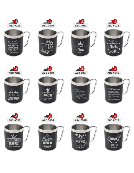 Kubek ze stali Personalizowany Grawerowany Upominek DLA SZEFA SZEFOWEJ
