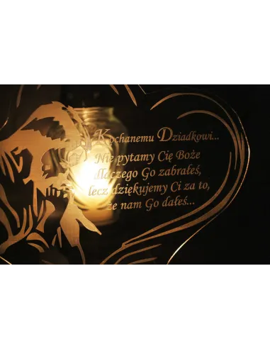 Podstawka pod Znicz Statuetka Grób + Grawer XXL Dowolną