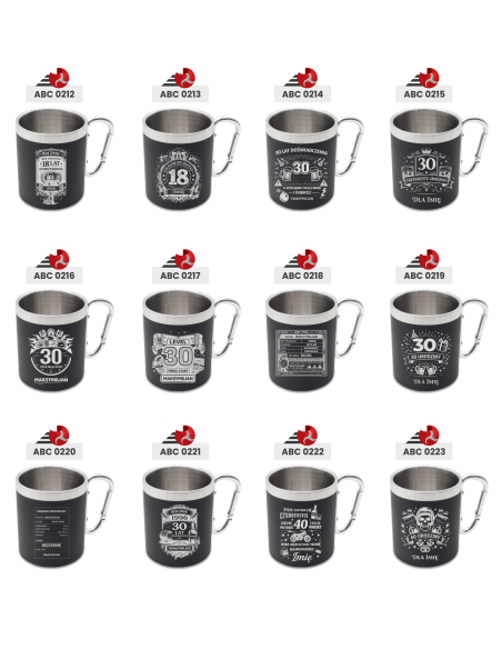 Kubek ze stali Personalizowany Grawerowany Upominek WIECZÓR KAWALERSKI