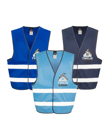Kamizelka ostrzegawcza z własnym nadrukiem firmowym LOGO Firmy