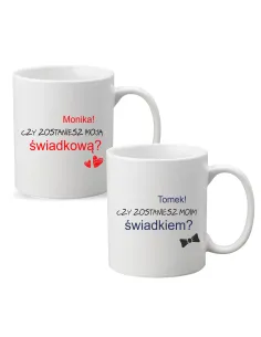 Kubek z Nadrukiem Prezent dla Świadkowej Personalizowany