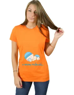 Koszulka z Nadrukiem Napis Prezent dla Mamy Syn na Prezent