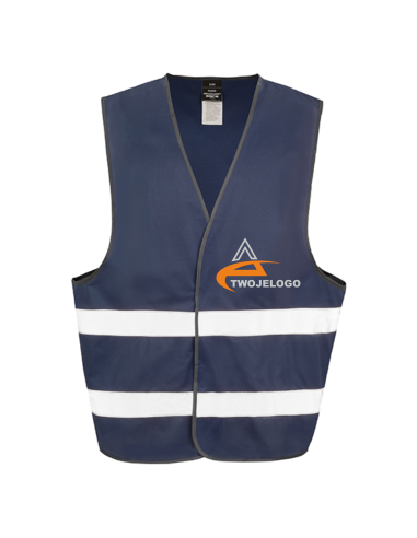 Kamizelka ostrzegawcza personalizowana z LOGO dowolną grafiką