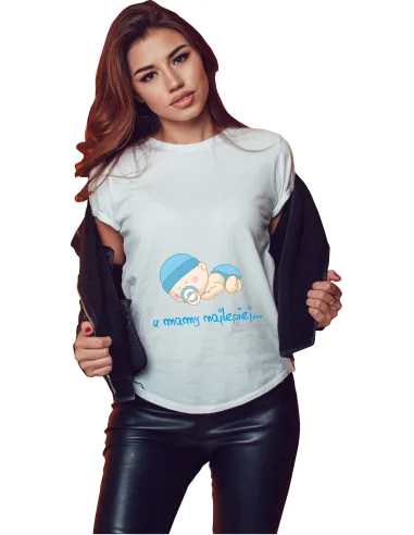 Koszulka z Nadrukiem Prezent dla Mamy Chłopiec na Prezent