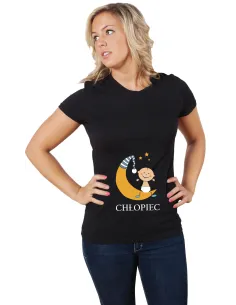 Koszulka z Nadrukiem Napis Prezent Chłopiec na Prezent