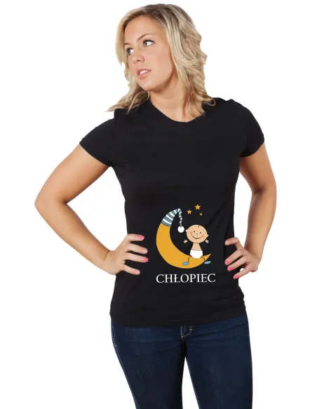 Koszulka z Nadrukiem Napis Prezent Chłopiec na Prezent