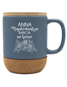 Kubek ceramiczny Personalizowany Prezent z Grawerem DLA BABCI Z IMIENIEM