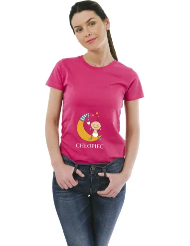 Koszulka z Nadrukiem Prezent Księżyc Chłopiec na Prezent