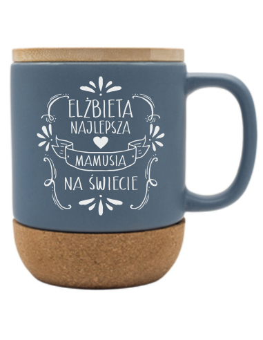 Kubek 400 ml Elegancki Prezent z Własnym Grawerem DLA MAMY z dedykacją