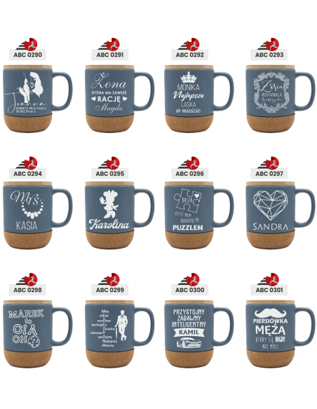 Kubek ceramiczny Personalizowany Prezent z Grawerem DLA BABCI Z IMIENIEM