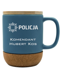 Kubek 400 ml Elegancki Prezent z Własnym Grawerem DLA POLICJANTA Z IMIENIEM