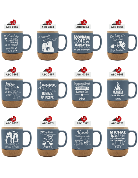 Kubek ceramiczny Personalizowany Prezent z Grawerem DLA BABCI Z IMIENIEM
