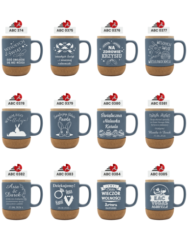 Kubek ceramiczny Personalizowany Prezent z Grawerem DLA BABCI Z IMIENIEM