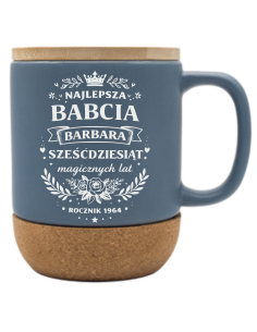 Kubek 400 ml Elegancki Prezent z Własnym Grawerem NA URODZINY BABCI