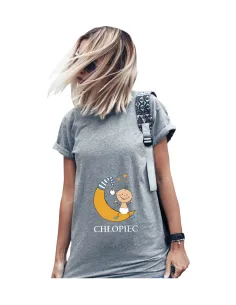 Koszulka z Nadrukiem na Prezent Gwiazdki Księżyc Syn