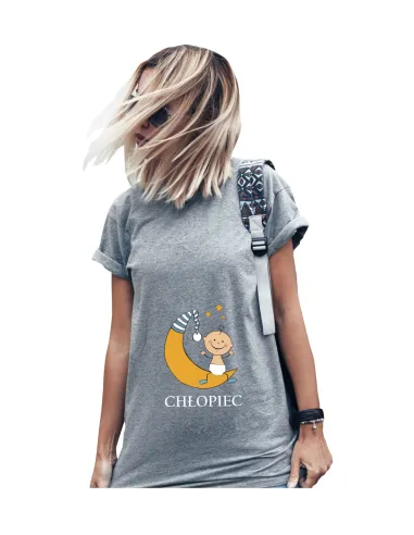 Koszulka z Nadrukiem na Prezent Gwiazdki Księżyc Syn