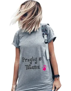 Koszulka z Nadrukiem Napis Prezent Tata Córka na Prezent