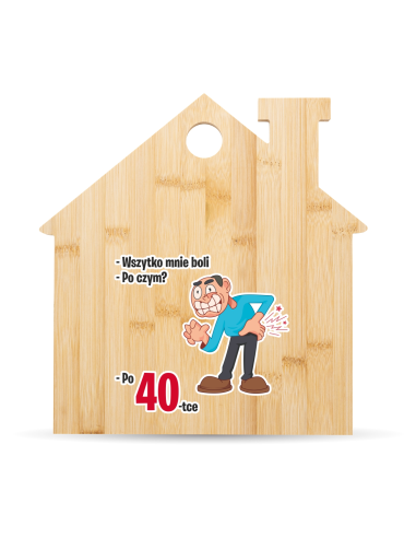 Prezent Deska do krojenia na WIECZÓR Kawalerski Pełno kolorowy NADRUK UV