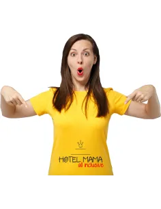 Koszulka z Nadrukiem – Napis Korona Hotel Mama na Zamówienie