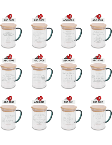 Szklany Kubek 400 ml Personalizowany Grawerowany Upominek DLA SZEFA