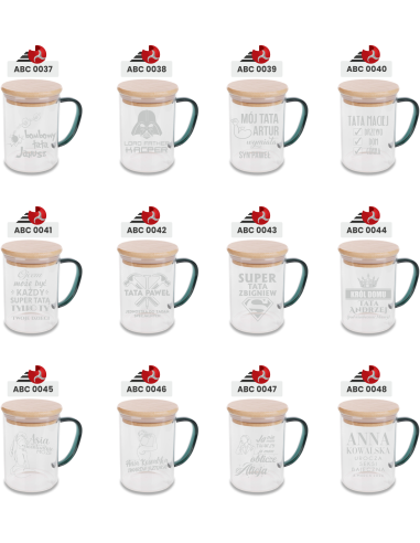 Szklany Kubek 400 ml Personalizowany Grawerowany Upominek DLA SZEFA