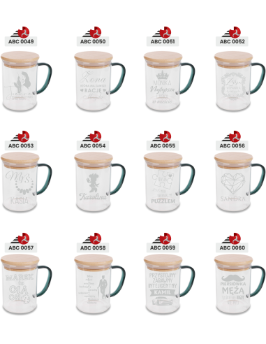 Szklany Kubek 400 ml Personalizowany Grawerowany Upominek DLA SZEFA