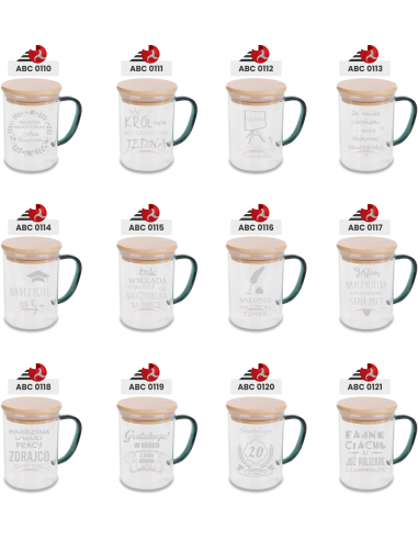Szklany Kubek 400 ml Wyjątkowy Indywidualny Grawer Prezent NA BIERZMOWANIE