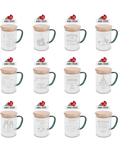 Szklany Kubek 400 ml Personalizowany Grawerowany Upominek DLA SZEFA