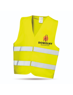 KAMIZELKA Wysoka WIDOCZNOŚĆ Odblask DOWOLNA Grafika LOGO Nadruk rozm. XL