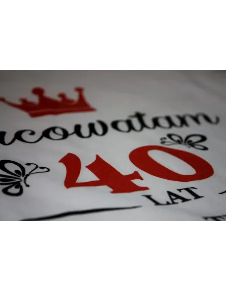 Koszulka z Nadrukiem – Napis Nie Dotykać Bo Kopie Reklamowy