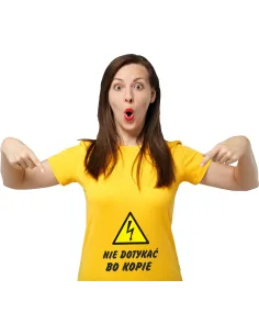 Koszulka z Nadrukiem Napis Prezent Mamy Prezent dla Mamy