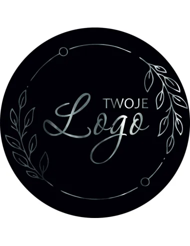 Naklejki z Nadrukiem z logo 5 cm 50szt Etykiety Twojej