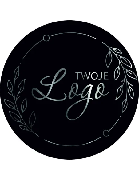 Naklejki z Nadrukiem z logo 5 cm 50szt Etykiety Twojej